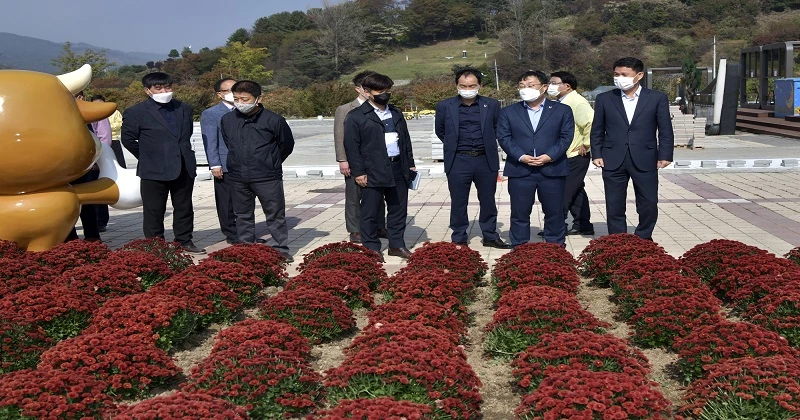 장수 한우랑 사과랑 축제 개막 전 점검 / 장수군