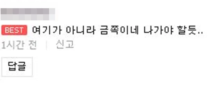 네이버TV 댓글 창 캡처