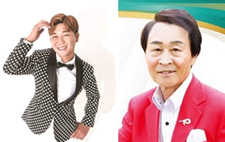 가수 금강(왼쪽)·이해남씨