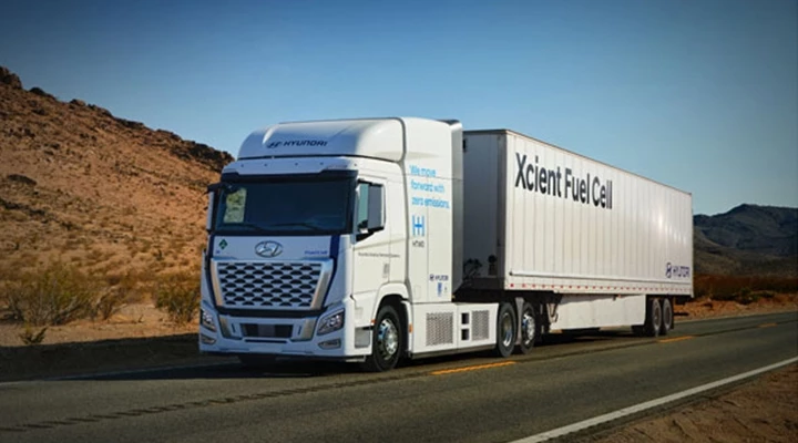 현대자동차의 수소전기트럭 '엑시언트' / 이하 현대자동차