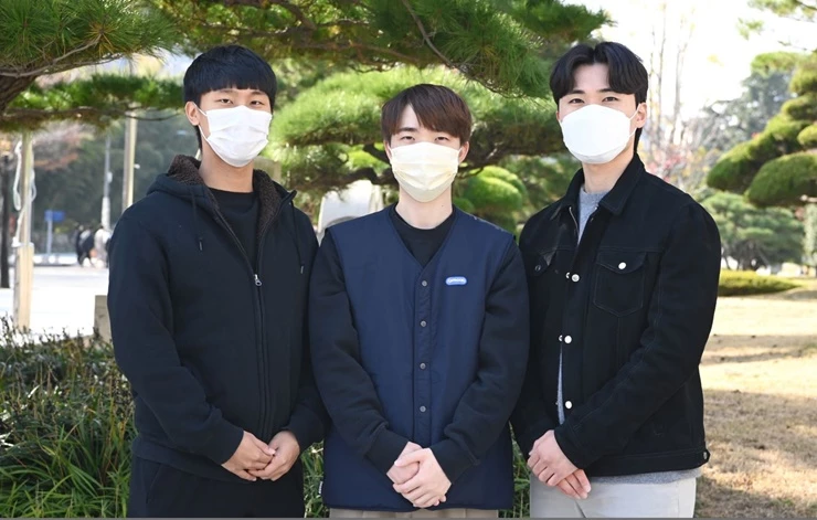 왼쪽부터 김형우, 권혁준, 박재범. / 사진제공=부경대