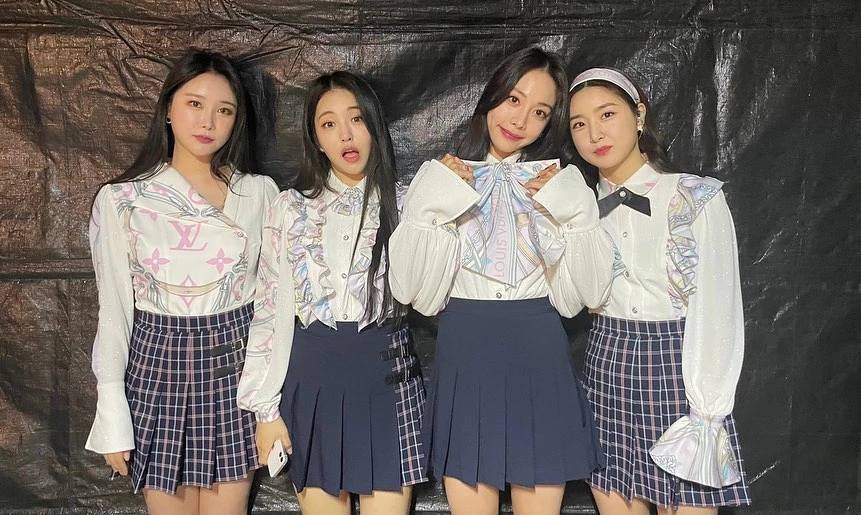 (왼쪽부터) 민영-유정-은지-유나 / 브레이브걸스 공식 인스타그램