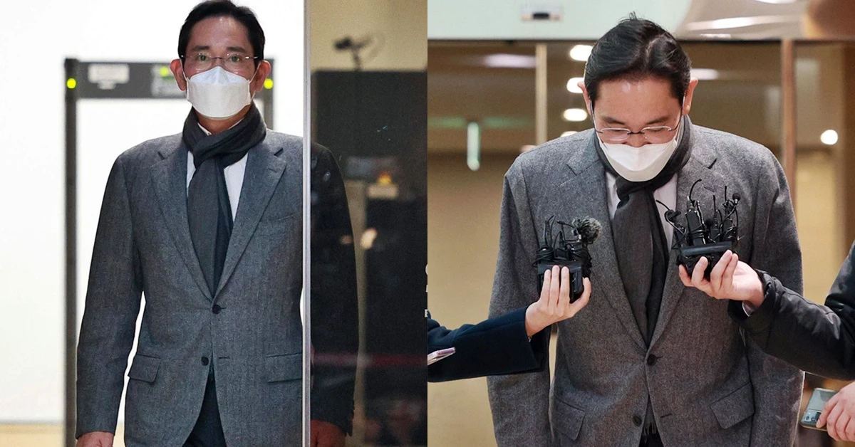 이재용 삼성전자 부회장이 지난 24일 서울 강서구 김포공항 서울김포비즈니스항공센터를 통해 귀국하고 있는 모습. 지난 14일 출국한 이 부회장은 미국 내 제2 파운드리(반도체 위탁생산) 공장 입지 등을 매듭 지었다. /뉴스1