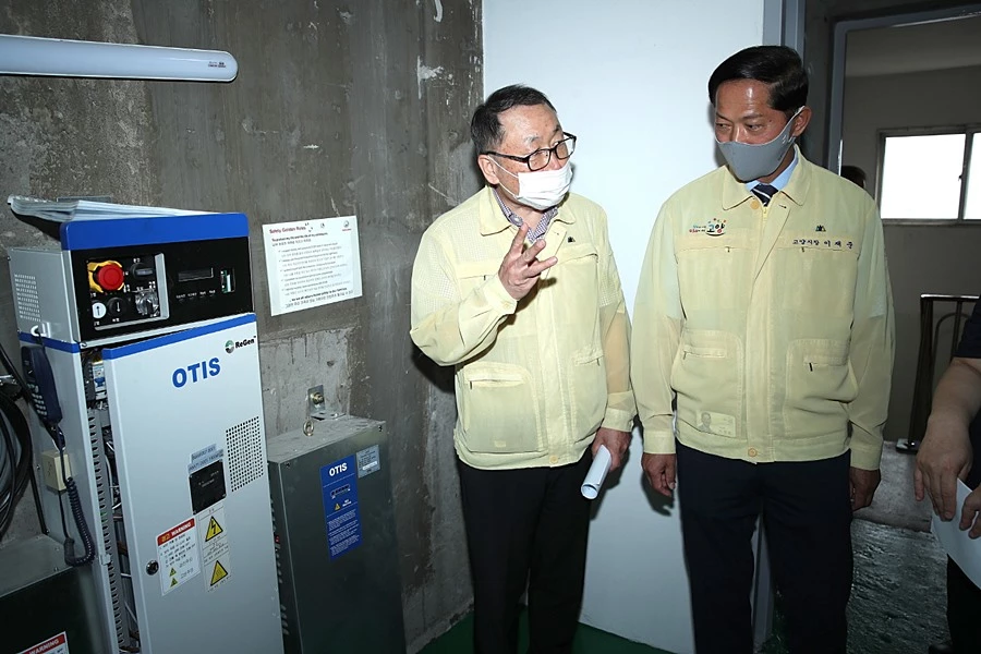 공동주택 노후 승강기 교체 단지 방문