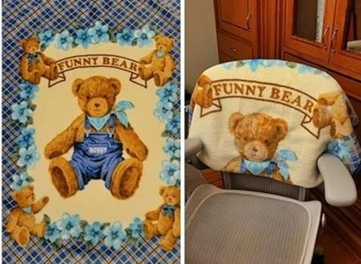 고 노태우 씨가 생전 사용하던 담요. /노소영 아트센터 나비 관장 페이스북