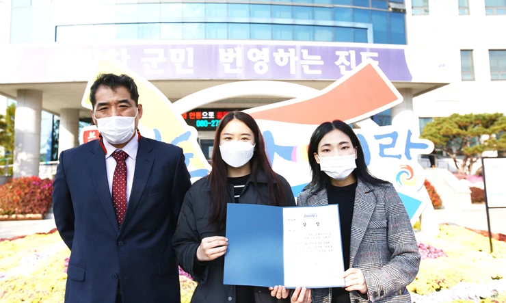 호남대 이무형교수, 주수연·김예진 대상수상자(왼쪽부터)