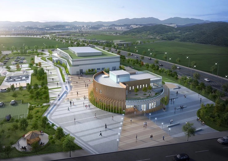 순천 목재문화체험관 조감도