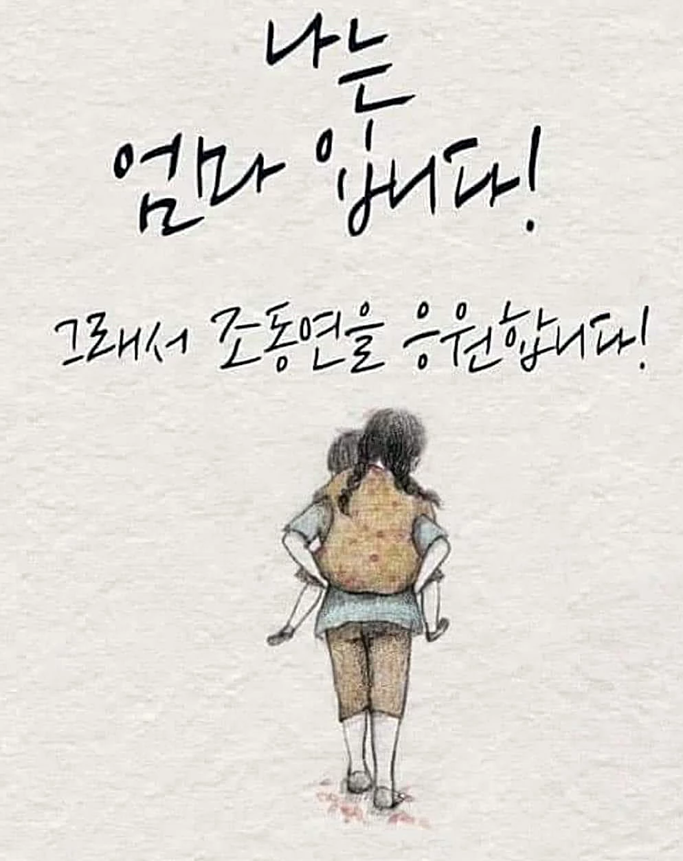 조동연 교수 지자자들이 만든 응원 이미지. 김소연 변호사는 페이스북에 해당 글을 올리며 이 사진을 첨부했다