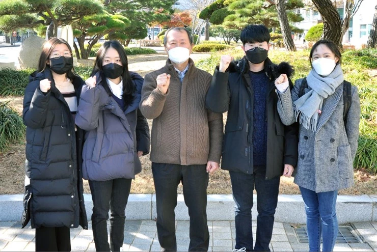 왼쪽부터 서혜진, 조수화, 김채규, 이태경, 박규빈. / 사진제공=부경대