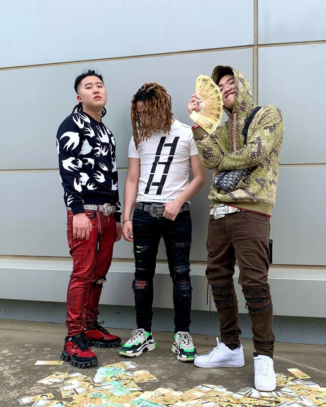 힙합 그룹 호미들(왼쪽부터 Louie, Ck, Chin)
