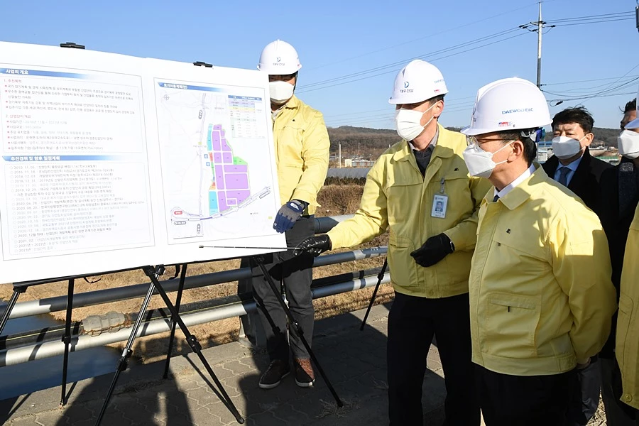 은남일반산업단지 현장점검(정성호 국회의원, 박재만 도의원)