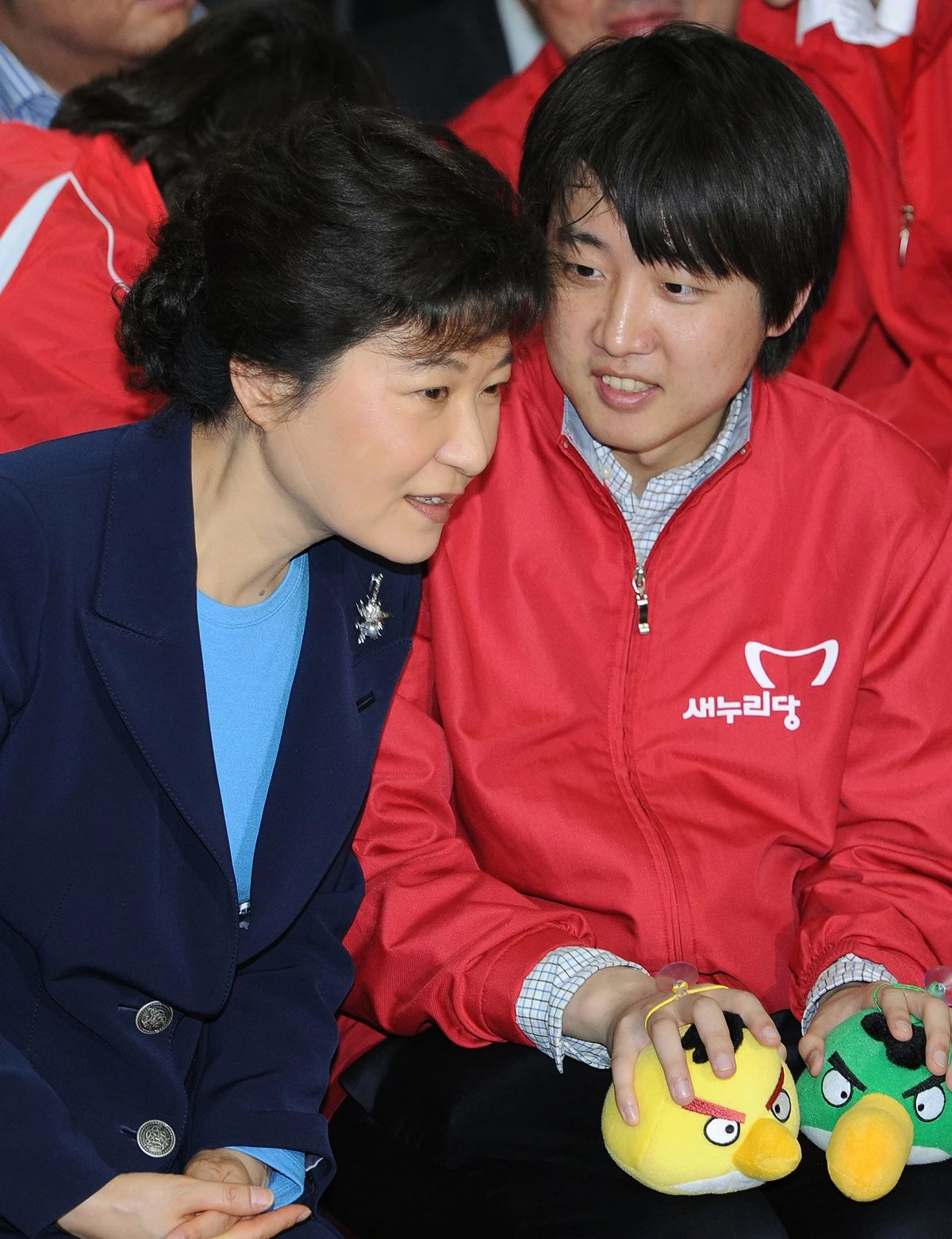 2012년 4월 11일 총선 당일 박근혜 당시 새누리당 선대위원장, 이준석 당시 비대위원     / 뉴스1