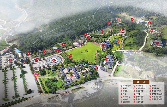 홍길동테마파크 안내도