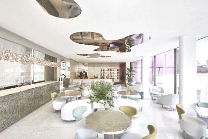 하우스 오브 디올 5층 '카페 디올' 내부 모습. / 디올