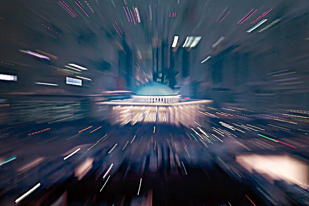 국회 야경 자료 사진