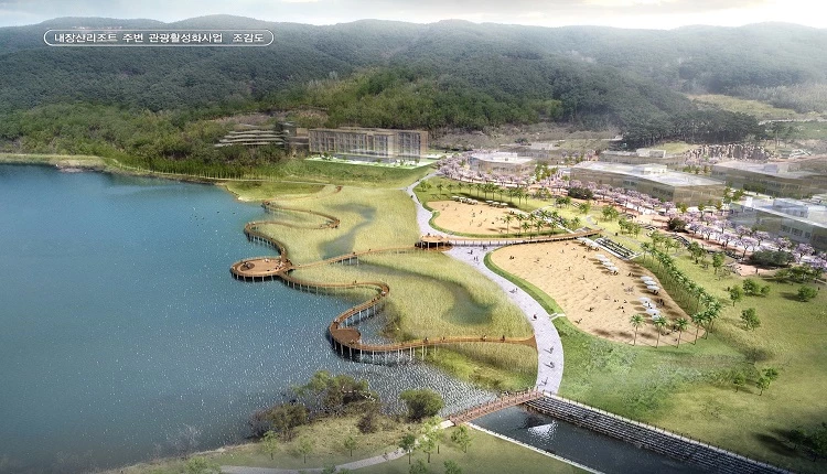 용산호 낭만 모래사장 조감도 / 정읍시