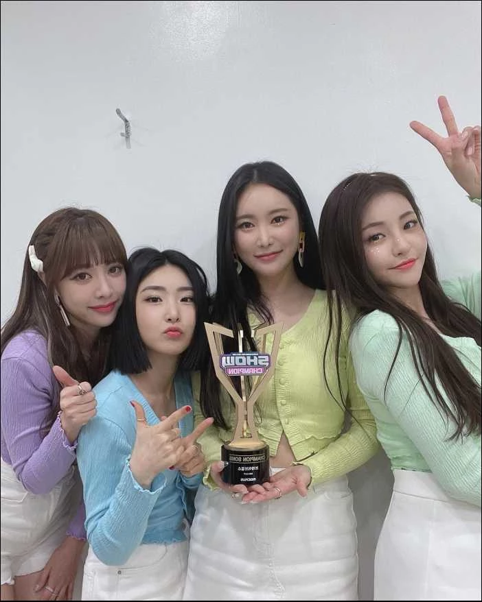 (왼쪽부터) 은지, 유나, 민영, 유정 / 브레이브걸스 공식 인스타그램