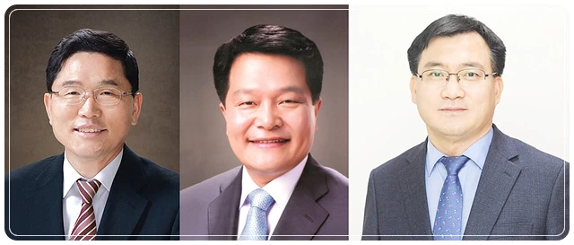 정성창 전남대 경영대 교수·문병우 서광주농협 조합장·박남언 광주시 시민안전실장  (왼쪽부터)