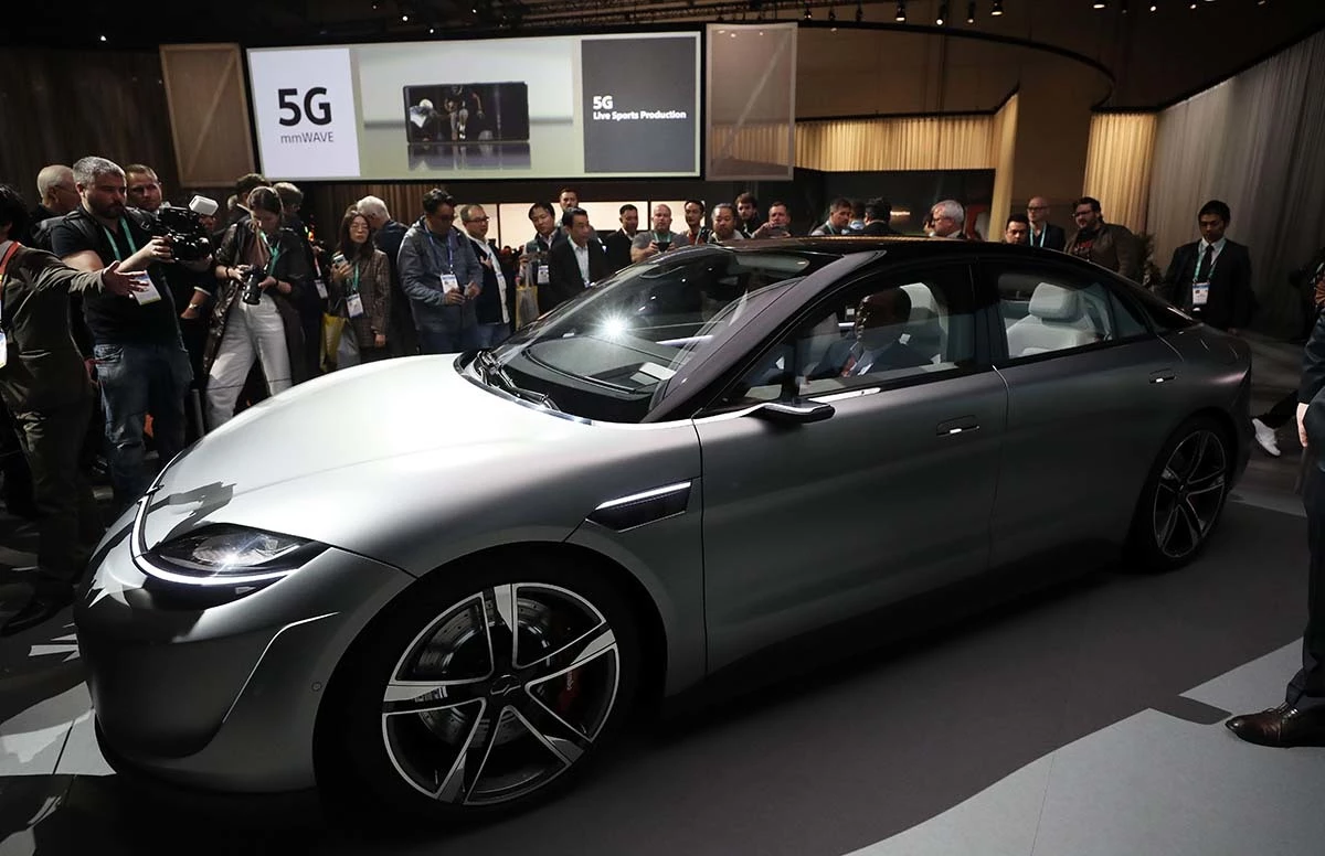 일본 전자업체 소니의 SUV 전기차 콘셉트카 '비전-S 02'. / 뉴스1