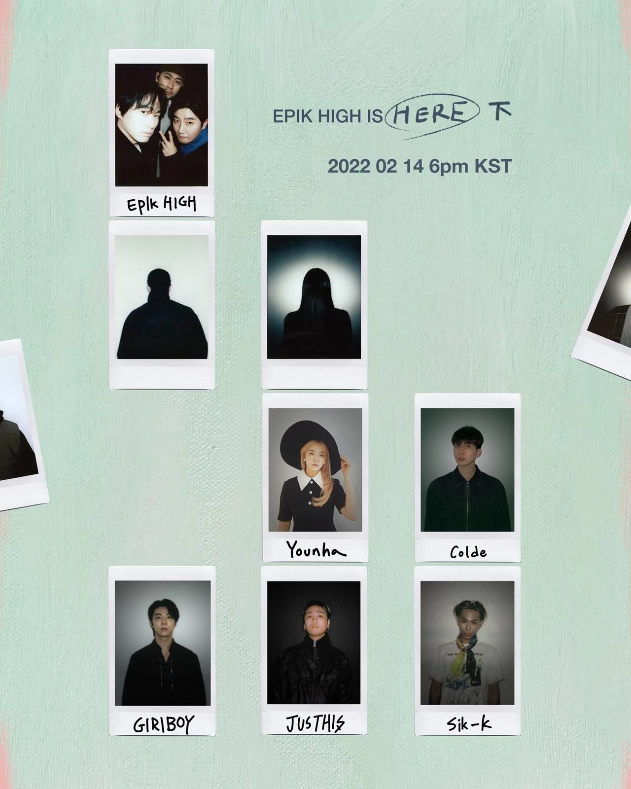 에픽하이 정규 10집 ‘EPIK HIGH IS HERE 下 (PART 2) (에픽하이 이즈 히어 하 (파트 2))’ 피처링 라인업 / 아워즈 제공