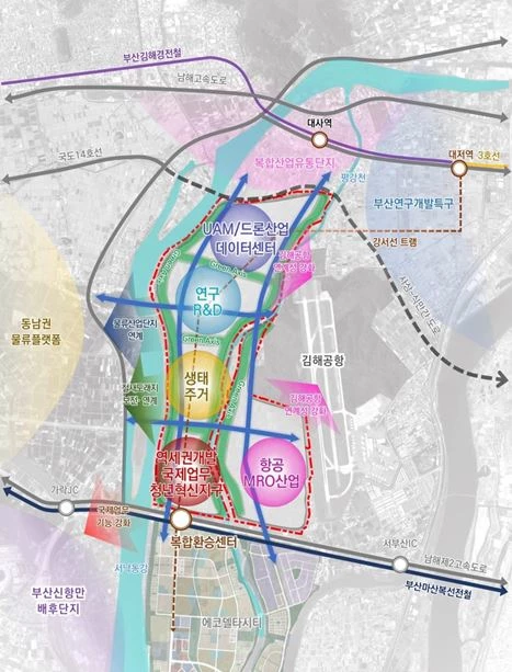 박형준 부산시장이 서부산권 개발을 완성시킬 마지막 핵심 퍼즐인 ‘제2에코델타시티’의 청사진을 내놨다. / 사진제공=부산시