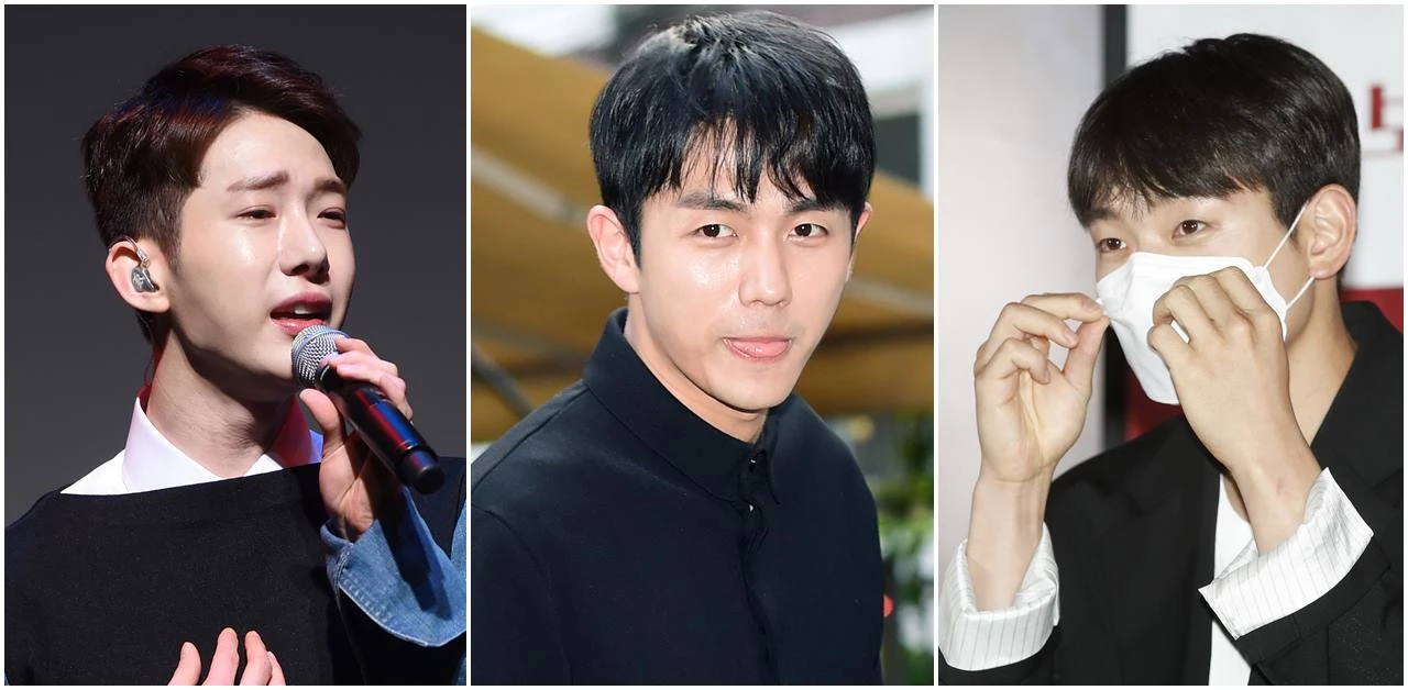 코로나19 확진 판정 받은 조권, 임슬옹, 정진운(왼쪽부터) / 뉴스1