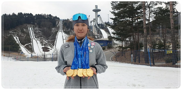 스키 5관왕 조다은 학생