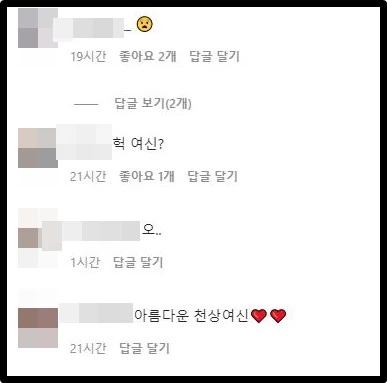최연수 인스타그램 댓글창 캡처