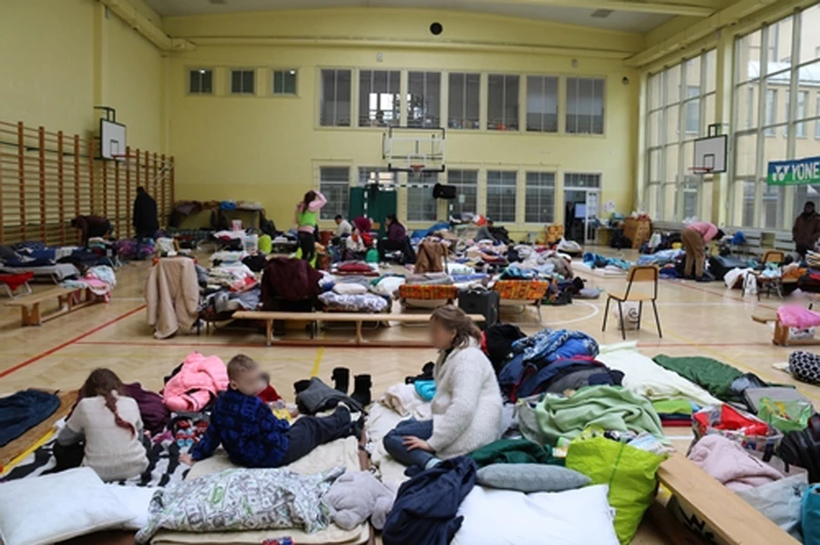 폴란드에 체류 중인 우크라이나 피란민들 / 연합뉴스