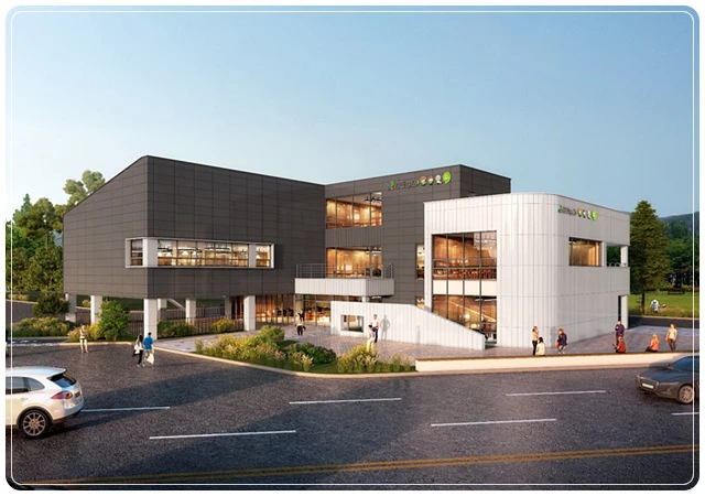 강진군 푸소센터 건립공사 조감도