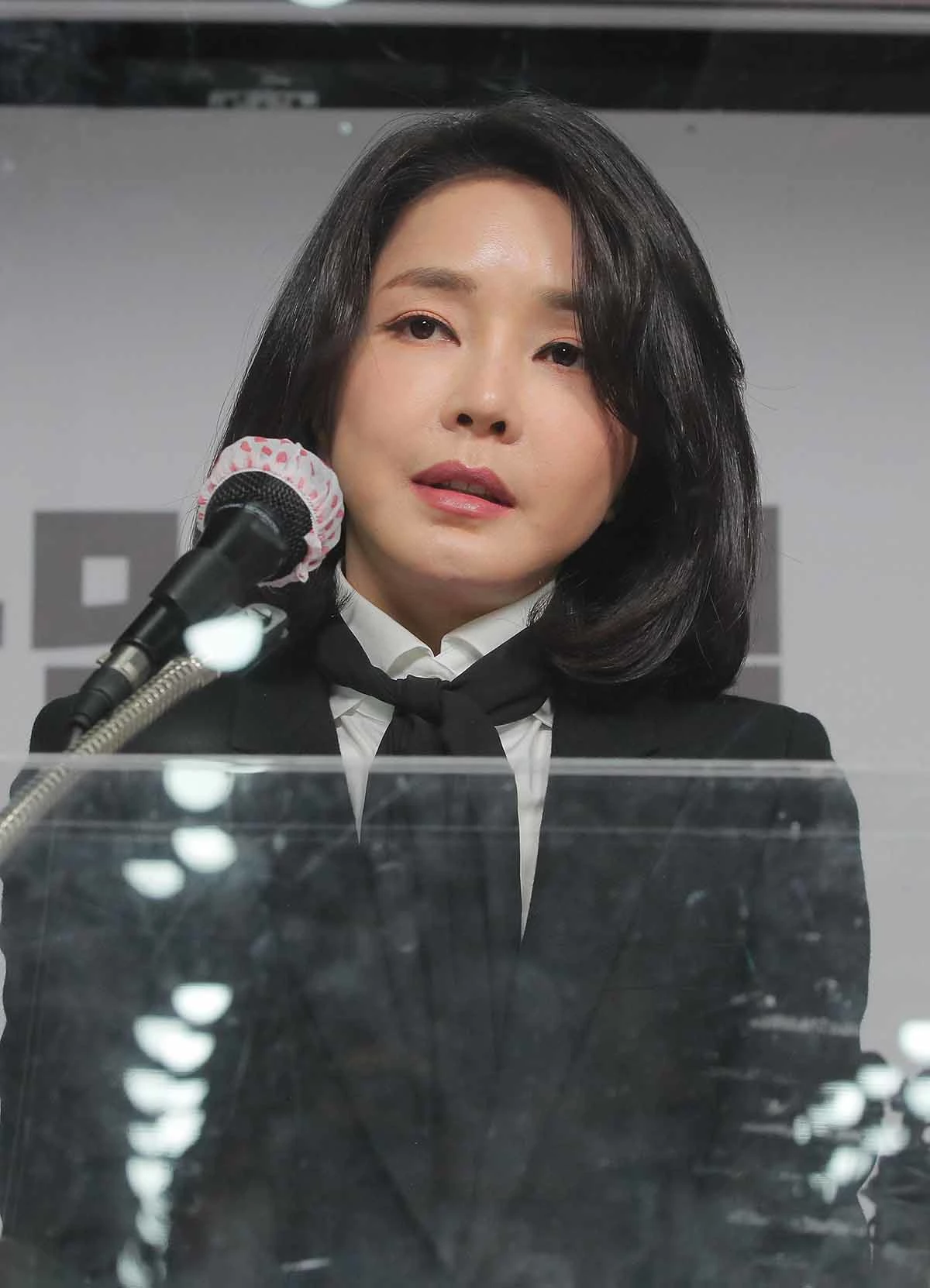 지난해 12월 26일 오후 서울 여의도 당사에서 허위 이력 의혹과 관련해 입장문을 발표하는 모습을 찍은 사진이다. / 뉴스1