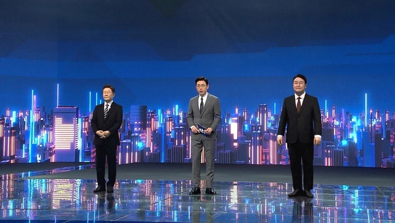 볼류매트릭 기술로 구현한 제20대 대통령 후보들. /비브스튜디오스