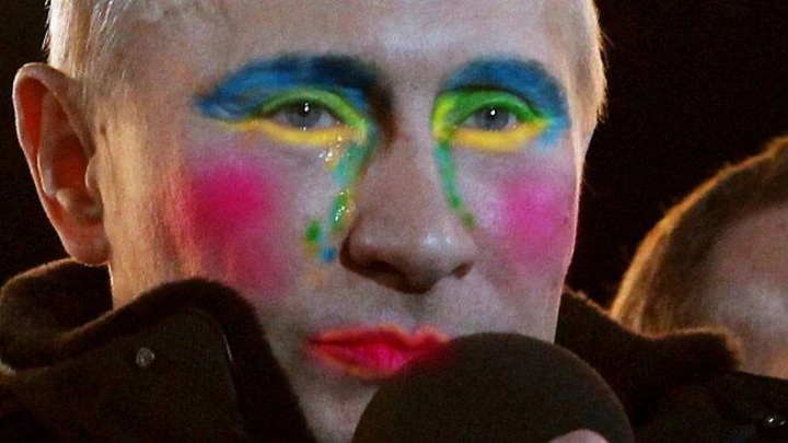 트위터 Putin a Rainbow