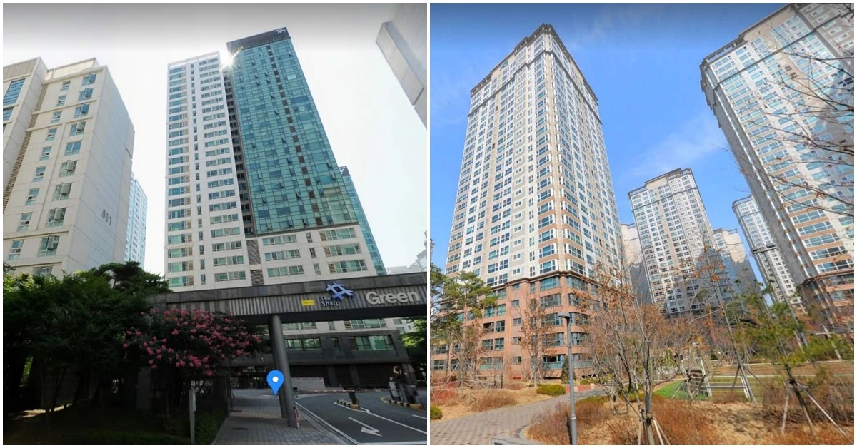 '송도 더샵그린애비뉴 8단지'(왼쪽)과 '반포자이'