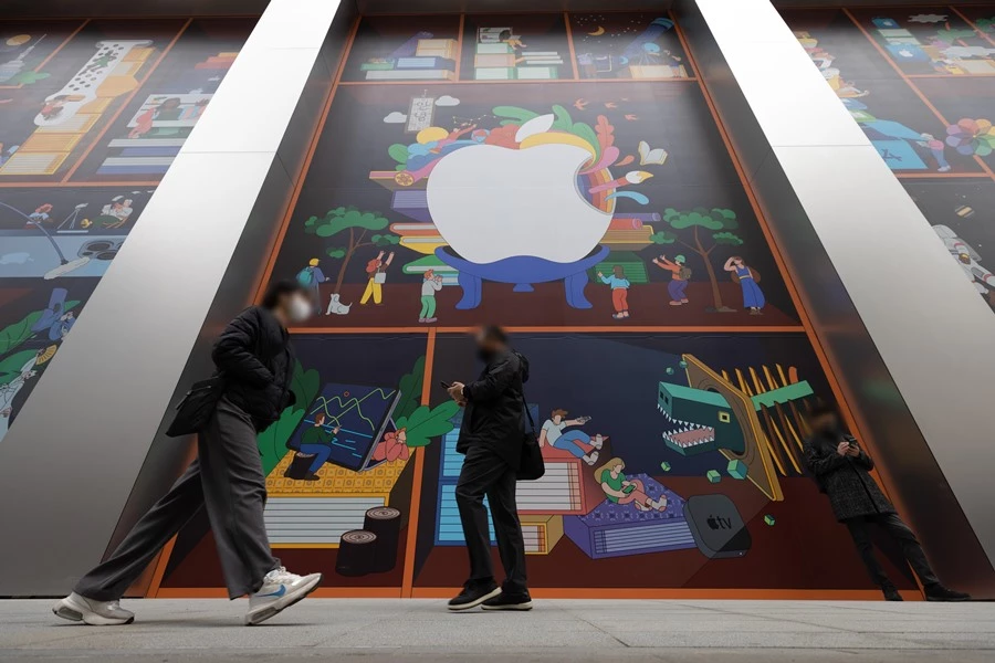 명동에 위치한 애플 스토어 3호점 / 이하 뉴스1