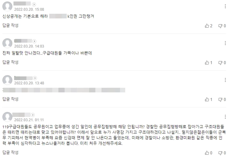 포털사이트 '네이버' 댓글