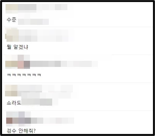 온라인 커뮤니티 에펨코리아 댓글창 캡처