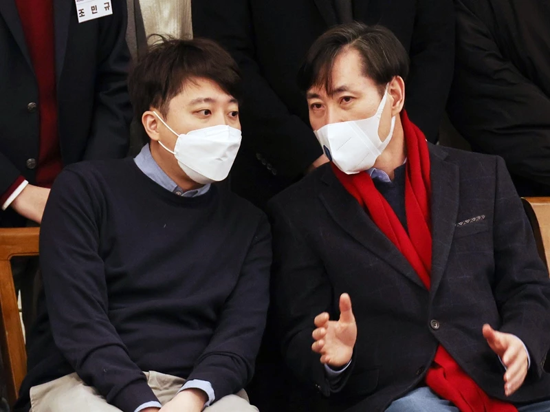 이준석 국민의힘 대표, 하태경 국민의힘 의원