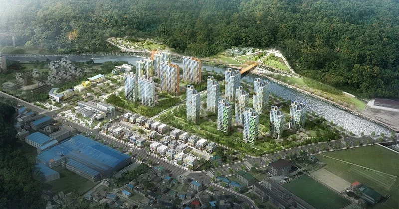 괴산미니복합타운 조감도.