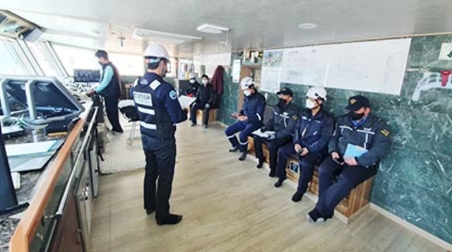 관계기관 합동 안전점검 실시 전 현장 설명회의(선내)