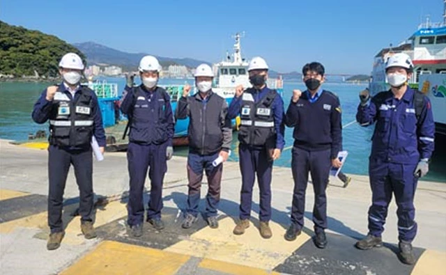 관계기관 합동 안전점검 실시 전 현장 설명회의(완도항)