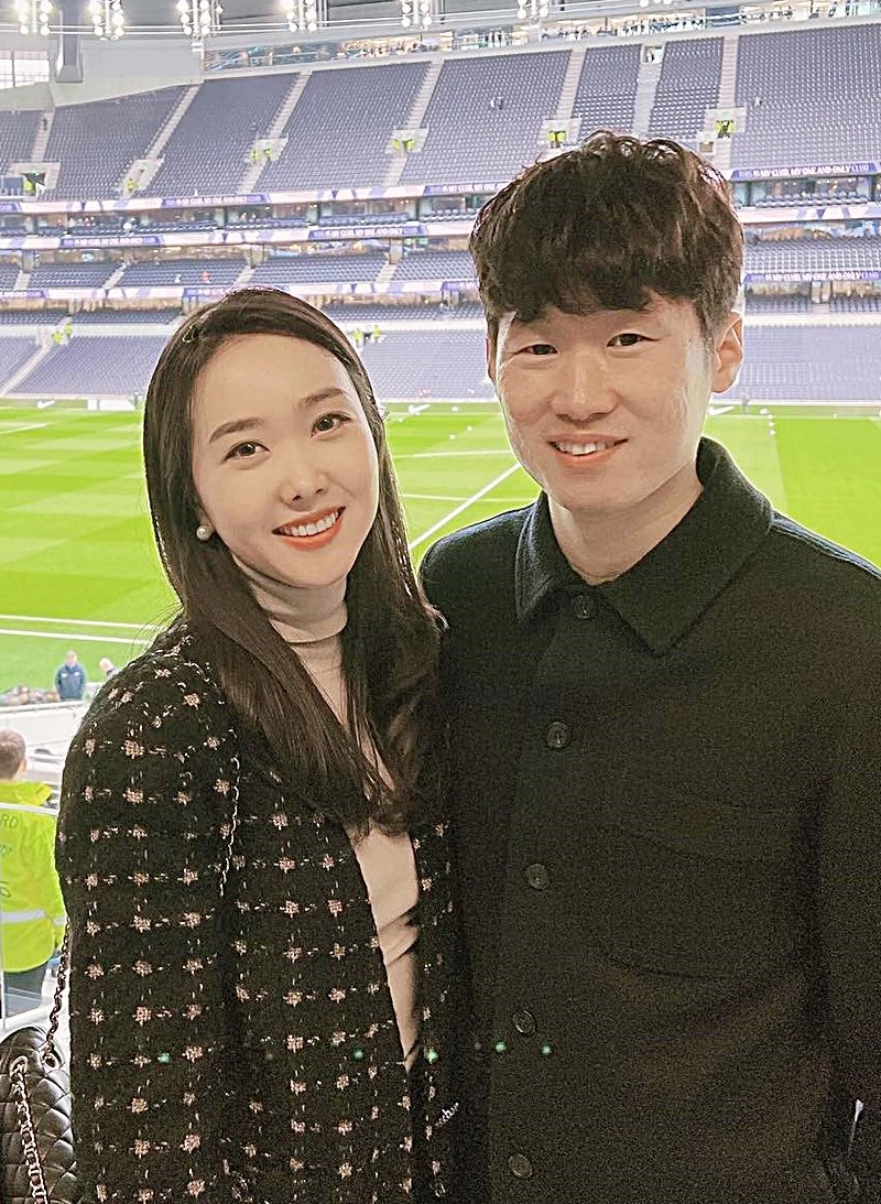 박지성과 아내 김민지 전 SBS 아나운서 / 김민지 인스타그램