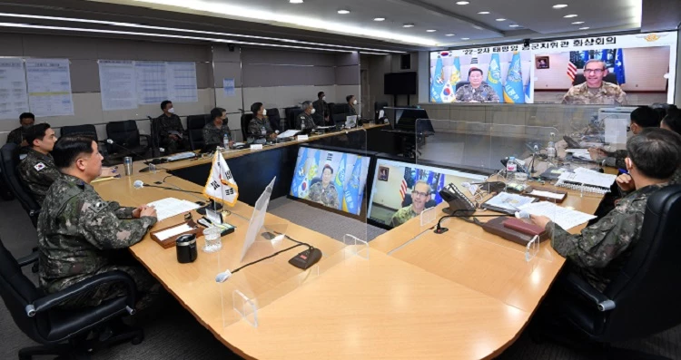 태평양 공군지휘관 화상회의 / 공군본부