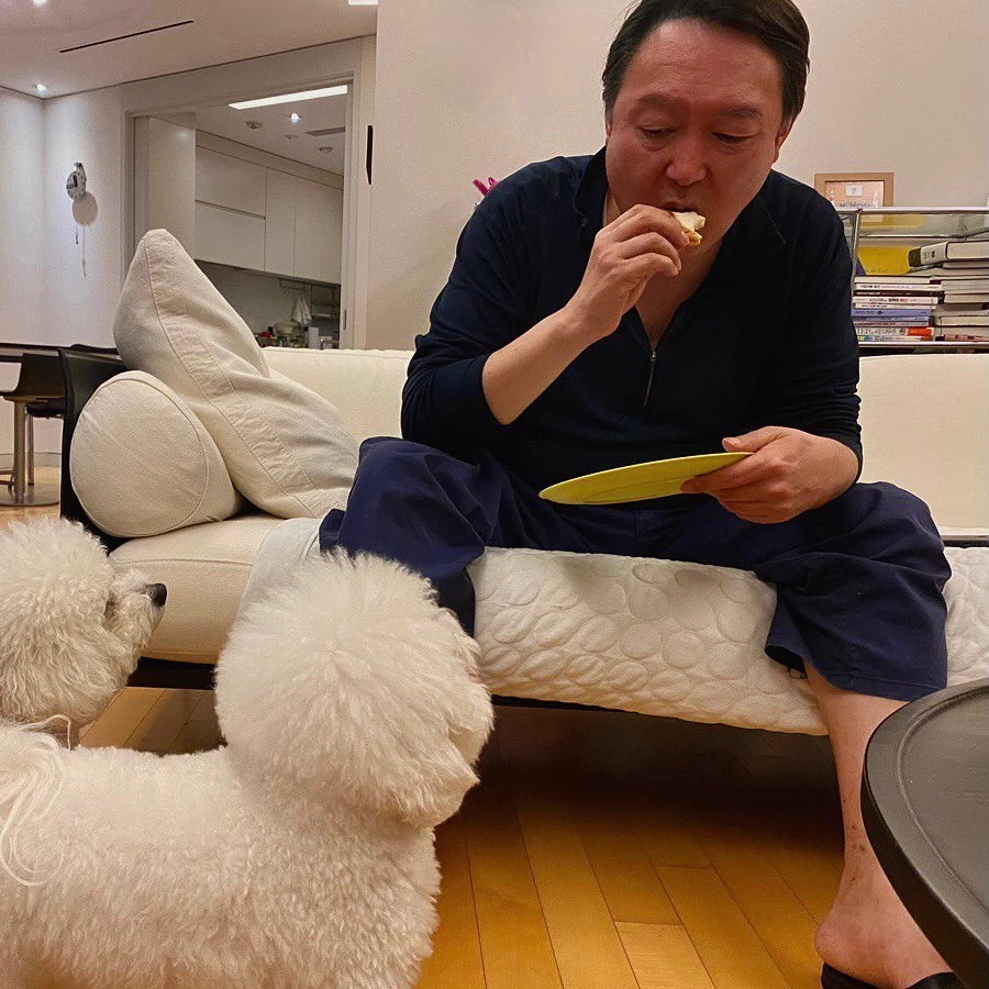 윤 당선인과 반려견