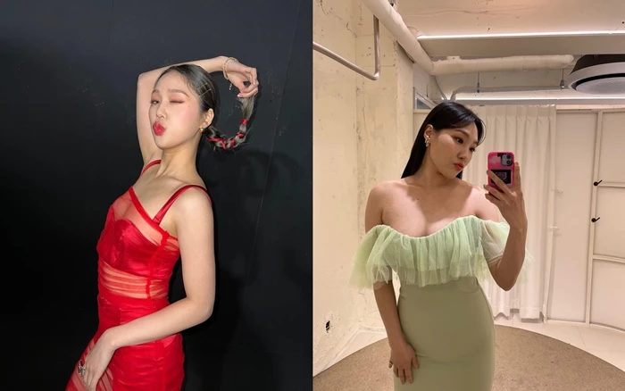 왼쪽부터 오마이걸 미미, 개그우먼 이은지 / 미미·이은지 인스타그램