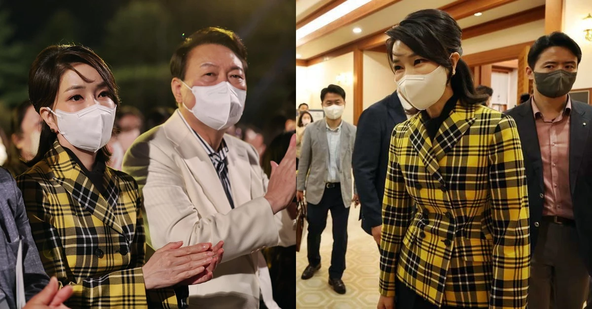 지난달 22일 청와대 열린음학회에 참석한 윤석열 대통령과 김건희 여사 /뉴스1