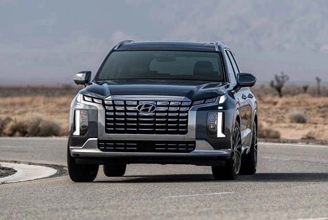 팰리세이드 페이스리프트의 앞모습