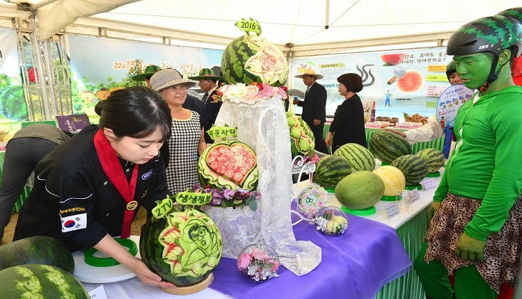 복분자 수박축제 수박카빙 / 고창군