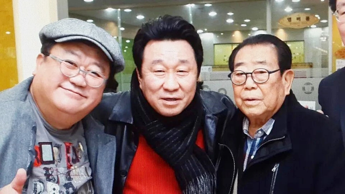 코미디언 이용식이 송해, 임하룡과 함께 찍은 사진을 8일 인스타그램에 올렸다 / 이용식 인스타그램