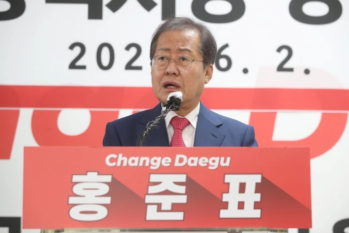 홍준표 대구시장 당선인 / 뉴스1